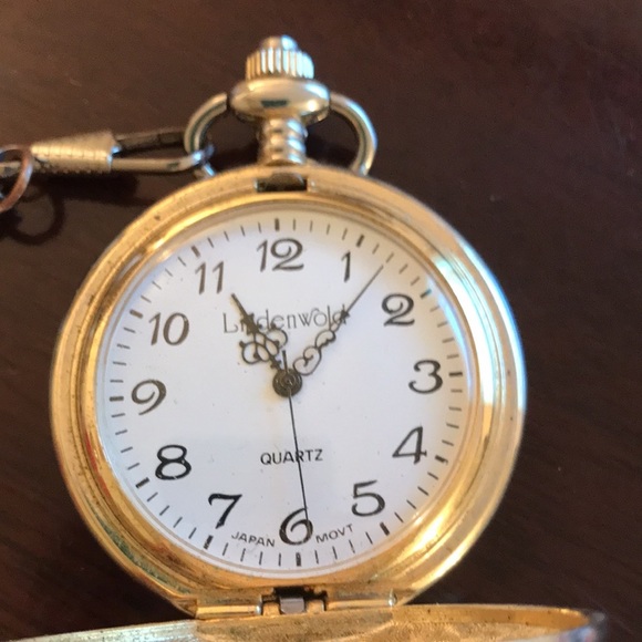 Linden wood Ladies Pocket Watch.  Vintage.